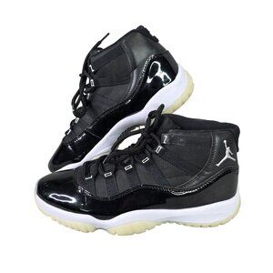 Mens Air Jordan 11 2016 Retro High Space Jam Sneakers Black & White Size 10